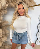 GUESS CHARA LONGSLEEVE TOP V6YP05K4260 - G027 CREME