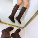 BOTTINES À TALONS BASIC D-91 - NOIR