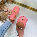 STEVE MADDEN BASSETT SNEAKER 5420 - CORAL/MULTI
