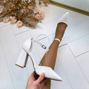 CHER HEEL 8707 - WHITE