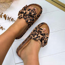 DUBBELE STRIK SLIPPER 3890 - LEOPARD