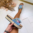 BLUMEN PANTOFFEL AM307 - JEANS