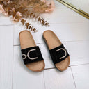 *LAATSTE MAAT 37* DANA SPARK SLIPPER LS-638 - BLACK