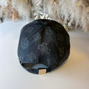 GUESS PRINTED PEONY LOGO CAP AW5502POL01 - BLACK