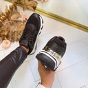 GUESS LOGO SNEAKER FLTMZZELE12 - COFFE