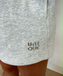 UNIQUE THE LABEL PEGGY SHORT - LIGHTGREY
