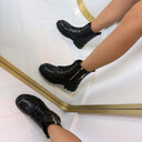 *ACTIE* ZIPPER BOOT DES657 - BLACK