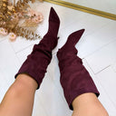 NOUVELLE BOTTE SUEDINE 2512 - LIE DE VIN