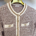 GUESS LS CN AOMORI CARDI VEST W6BR75Z1764 - G1G2 TAUPE/BEIGE