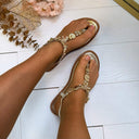 STRAND MUSCHEL SANDALE 9807 - GOLD