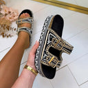 HENNA SLIPPER LX9633 - BLACK