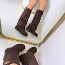 VEGAS SUEDINE STIEFEL DES8076 - KHAKI/SUE