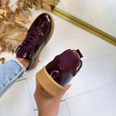 DWRS SALTA VERNIZ SNEAKER B12092-02 - AUBERGINE