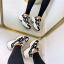 BUFFALO YUNO SNEAKER 18478 - BLACK/WHITE