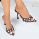 DOTS HEEL SQC-295 - BROWN