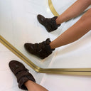STEVE MADDEN MAVIS WEDGE 5696 - BROWN SUEDE