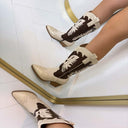 *ACTIE* FIEN WESTERN LAARS DES672 - GOLD/BEIGE
