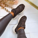 SPARKLY SNEAKER LS6008 - BROWN