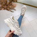 STEVE MADDEN POSSESSION-E SNEAKER 0033 - SILVER COIN