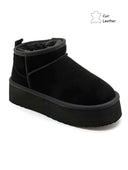 LEATHER UGIE BOOT 6391 - BLACK