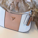 GUESS NOELLE II TOP ZIP SHOULDER BAG ZG967218 - OFF WHITE/BEIGE