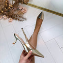 SMALL CLASSY HEEL LS-5476 - GOLD