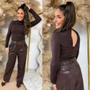 UNIQUE THE LABEL SARA BODYSUIT BROWN