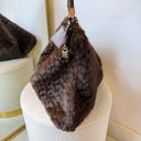 LIU JO FOULARD HOBO BAG AF6194/E1168 - DEEP BROWN