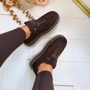 STRIPE SNEAKER 9189 - BROWN