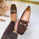 ANNE FRINGE MOCASSIN AQ212 - MARRON