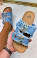 *SALE* DENIM SLIPPER LS-625