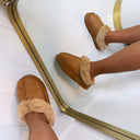 GLITTER PANTOFFEL X28-PL - CAMEL