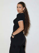 REINDERS RIBB TOP W3839 - TRUE BLACK