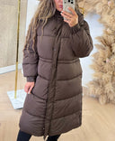 GUESS VIRGINIA LONG JACKET V6BL08W4373 - G1EA BROWN