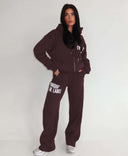 UNIQUE THE LABEL JOLEEN JOGGER PANTS KAKAO