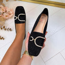 ANNE FRINGE SLIPPER AQ212 - BROWN