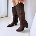 BOTTES SUEDINE VEGAS DES8076 - KAKI/DAIM