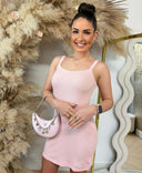 GUESS STELLA RIB SHORT DRESS V6GK11K3181 - G67B LIGHT ROSE
