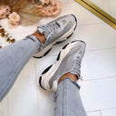 STEVE MADDEN SNEAKER POSSESSION 0033 - GREY/SIL
