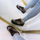 GUESS ALLOVER LOGO SNEAKER FLTM16FAL12 - COFFE