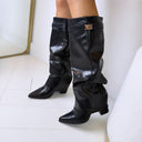 DAISY STIEFEL MIT ABSATZ DES8528 - BLACK/PU