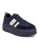 STRIPE PLATEAU SNEAKER 9156 - NAVY