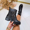 BESTSELLER BOOT A-271 - BLACK/SILVER