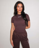 UNIQUE THE LABEL ROBYN SHORTSLEEVE CACAO