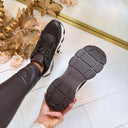 GUESS LOGO SNEAKER FLTMZZELE12 - COFFE
