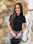 GUESS MARY SS BODYSUIT V6RP00KD772 - BLACK