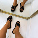 STRAPE SLIPPER 9826 - SCHWARZ