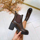 ELINE HAKBOOT DES620P - BROWN/PU