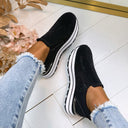 GLAM ZIP SNEAKER YY229 - BLACK