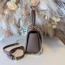 STEVE MADDEN BNIFTY-14 BAG 2602 - BRN/GLD